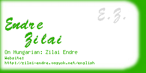 endre zilai business card